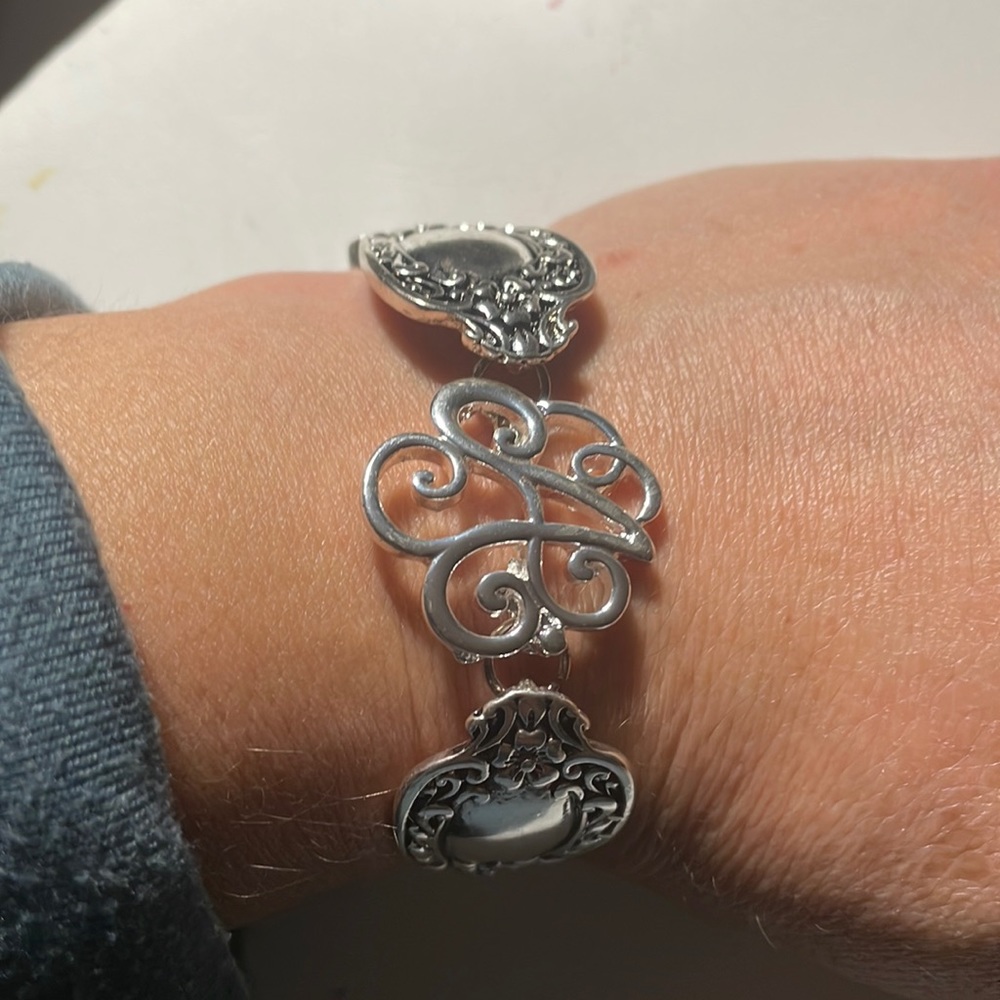 Gypsy jewel spoons handle bracelet
